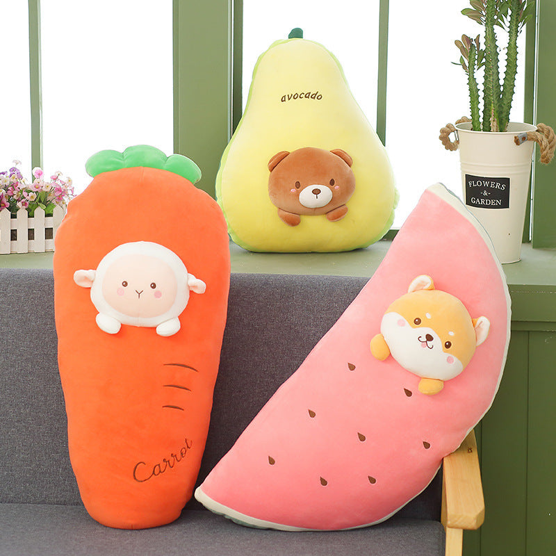 Cute Banana Pillow Carrot Doll Fruit Plush Toy, stuffed animals, weighted stuffed animal, stuffed animal​, highland cow stuffed animal, Plush Toys, Soft Toys, Teddy Bear, plush​, plushies, Decognomes, Plush doll