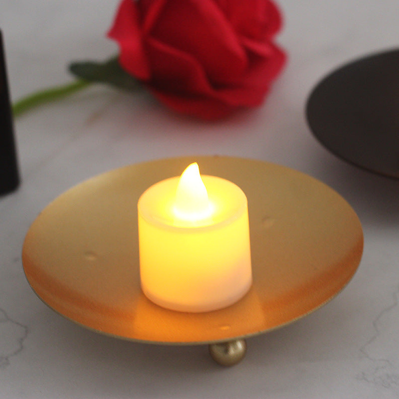 Iron Plate Candle Holder LED Candle Base, Geometric candle molds, Abstract candle molds, DIY candle making molds, Silicone candle molds,