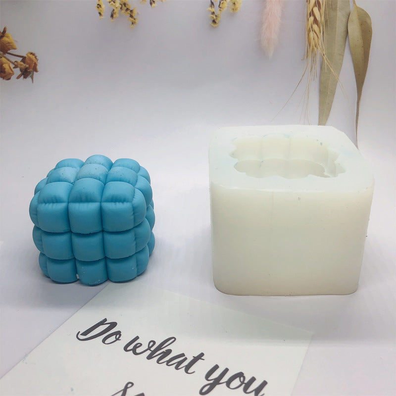 Geometric candle molds, Abstract candle molds, DIY candle making molds, Silicone candle molds, Geometric Shape Sofa Soft Bag Home Aromatherapy Epoxy Decoration Candle Silicone Mold