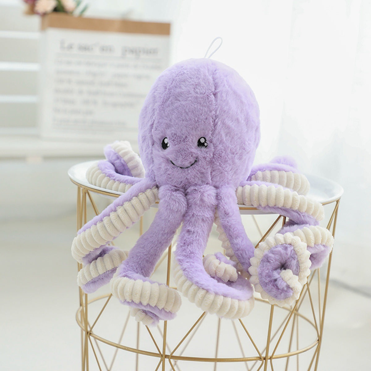 Lovely Simulation Octopus Pendant Plush Stuffed Toy Soft Animal Home Accessories Cute Doll Children Gifts, stuffed animals, weighted stuffed animal, stuffed animal​, highland cow stuffed animal, Plush Toys, Soft Toys, Teddy Bear, plush​, plushies, Decognomes, Plush doll