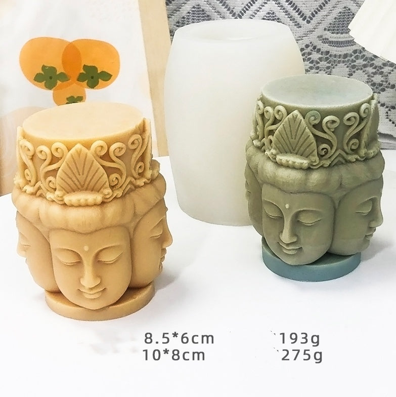 Guanyin Buddha Food Grade Silicone Mold Clay Dropping Glue, Silicone candle molds, Christmas tree candle molds, Halloween pumpkin candle molds, Easter egg candle molds, Animal candle molds, Sea creature candle molds, Fruit candle molds, Geometric candle molds, Abstract candle molds, DIY candle making molds,
