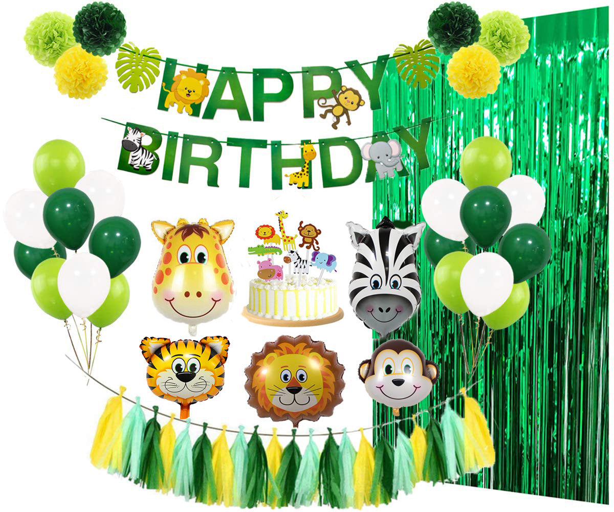 Animal theme party decoration set, Shamrock garland, Leprechaun hat, Pot of gold, Irish flag bunting, Green clover decorations, Lucky charms decor, St. Patrick's Day banners, Celtic-themed ornaments, Rainbow-inspired decor, Green-themed party supplies, Irish Festival Decoration Items,  St Patricks Day Decoration Items, Decognomes,