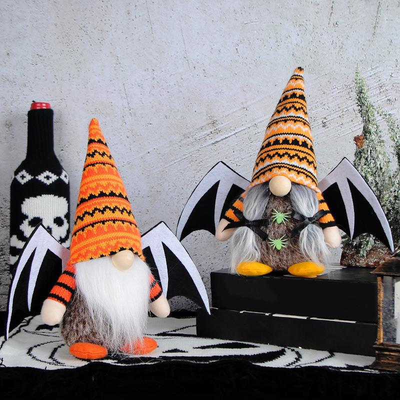 Halloween Wings Doll Cute Faceless Doll Ghost Festival Knitted Plush Doll