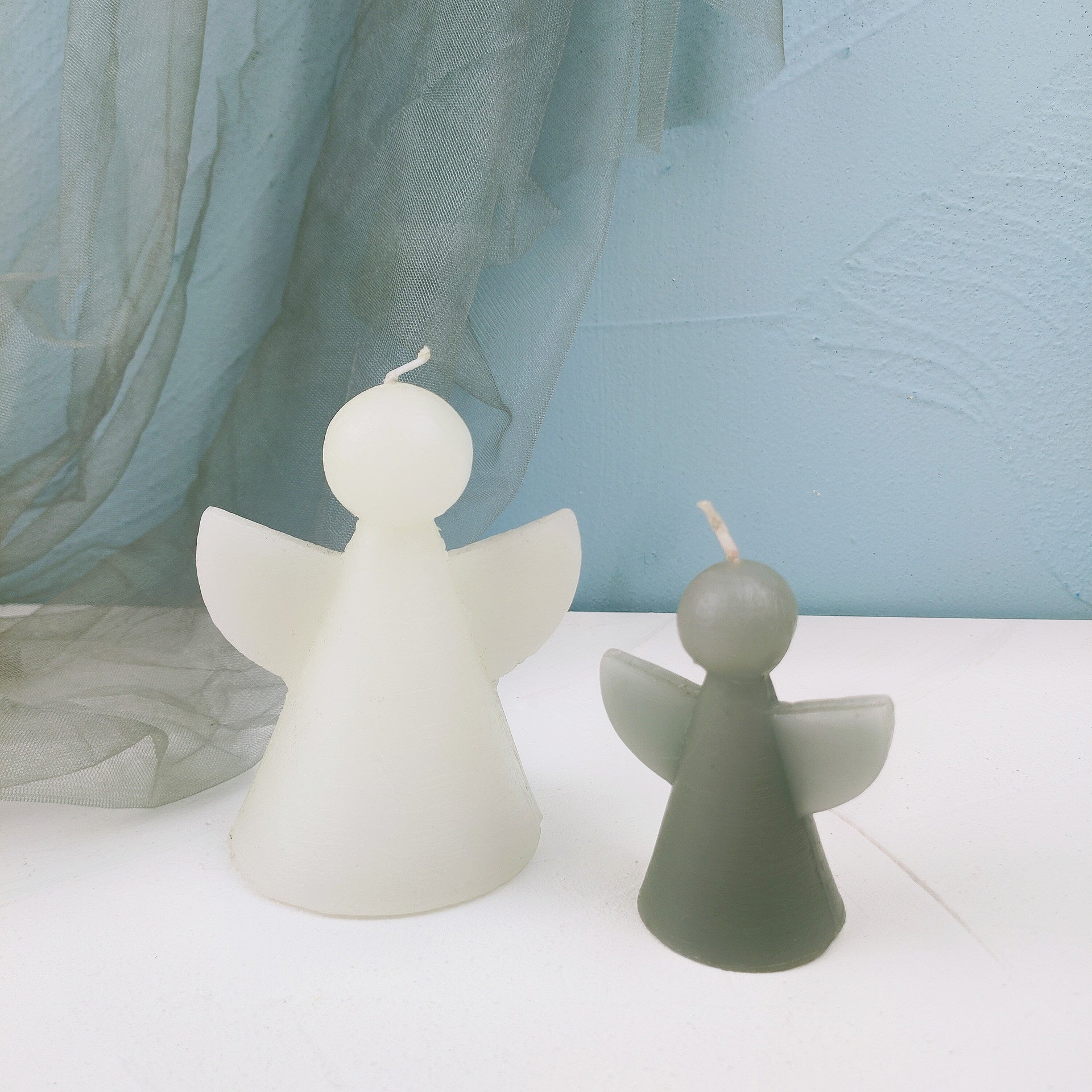 Handmade Angel Acrylic Plastic Candle Mold Two-flap Mold DIY Simple Mold, Silicone candle molds, Geometric candle molds, DIY candle making molds, Aromatherapy Candle, Sented candle, candles, 