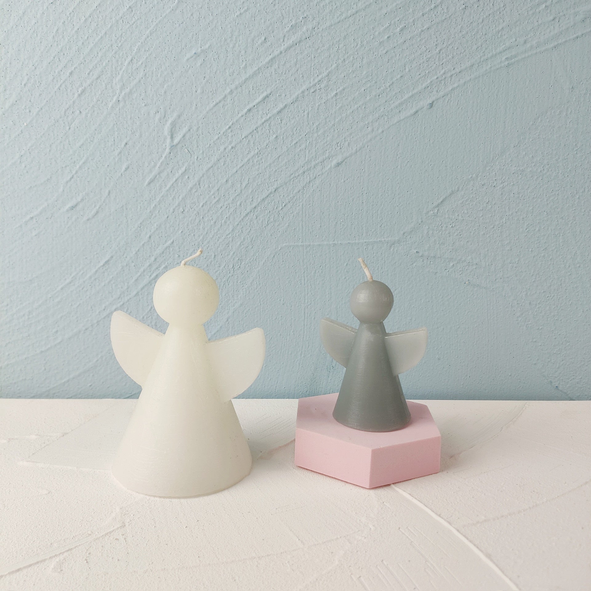 Handmade Angel Acrylic Plastic Candle Mold Two-flap Mold DIY Simple Mold, Silicone candle molds, Geometric candle molds, DIY candle making molds, Aromatherapy Candle, Sented candle, candles, 