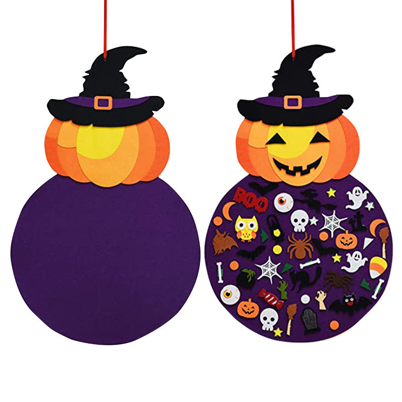 Halloween Wall Hanging Decorative Felt Non-woven Velcro Three-dimensional Accessories