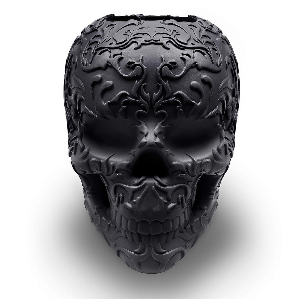 Halloween Atmosphere Decoration Black Skull Resin Craft Ornament, Halloween decorations items, Halloween costumes, Halloween masks, Halloween props, Halloween animatronics, Halloween inflatables, Halloween lights, Halloween fog machines, Halloween spider webs, Halloween lanterns, Halloween banners, Halloween streamers, Halloween tableware, Halloween centerpieces, Halloween party favors, Halloween yard stakes, Halloween tombstones, Halloween candles, Halloween wreaths, Halloween garlands
