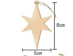 Christmas Tree Handmade Accessories Christmas Festival Hanging Decoration Props Wooden Craftwork