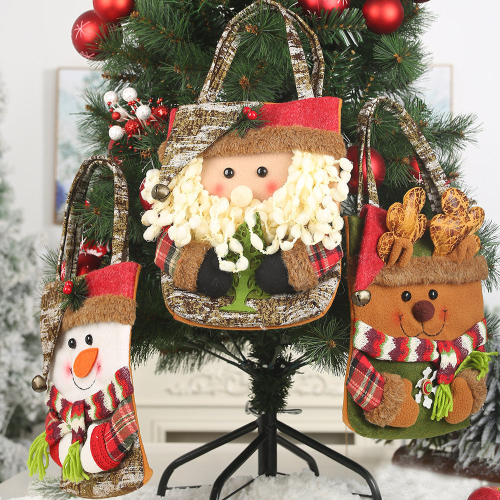 Christmas Decoration Supplies Bark Gift Bag