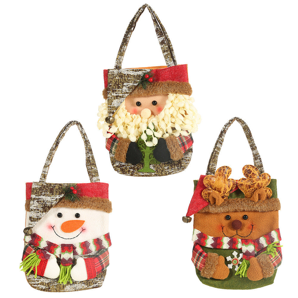 Christmas Decoration Supplies Bark Gift Bag