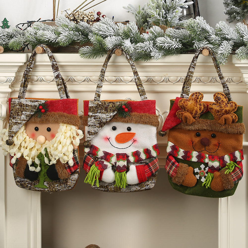 Christmas Decoration Supplies Bark Gift Bag