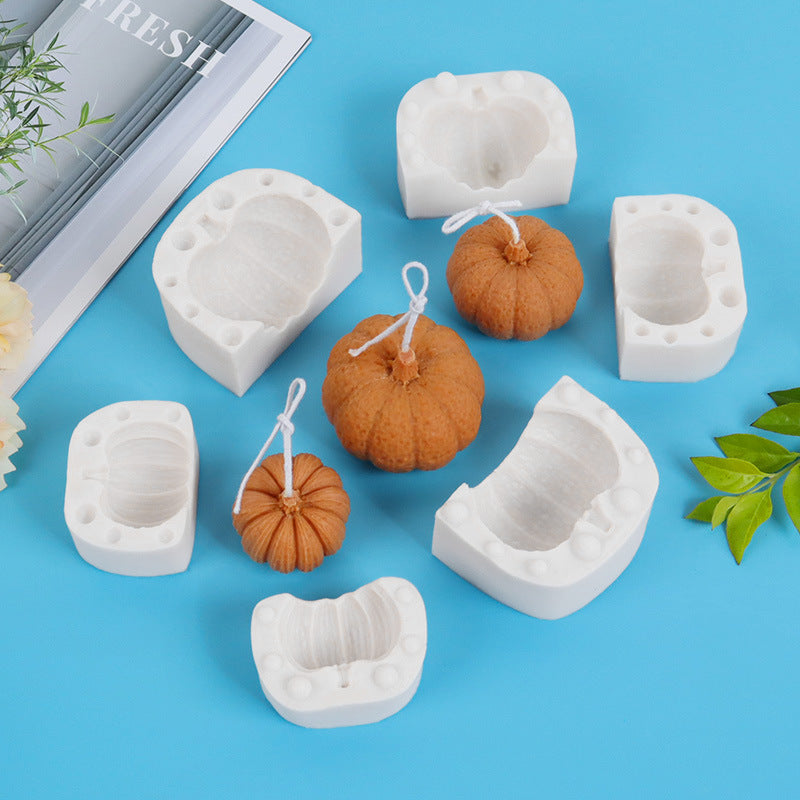 Three-dimensional Pumpkin Silicone Mold Halloween Pumpkin Chalk