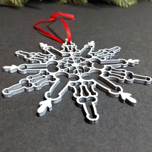 Christmas Tree Hanging Decorations Snowflake Pendant