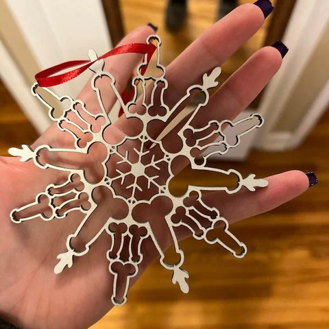 Christmas Tree Hanging Decorations Snowflake Pendant