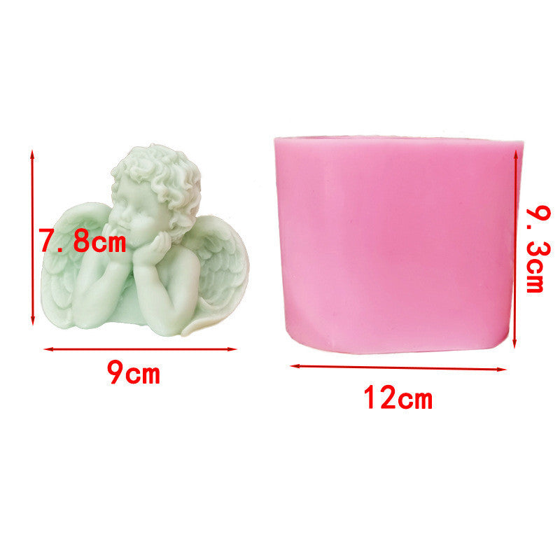 Three-dimensional Little Angel Sented Candle Mold