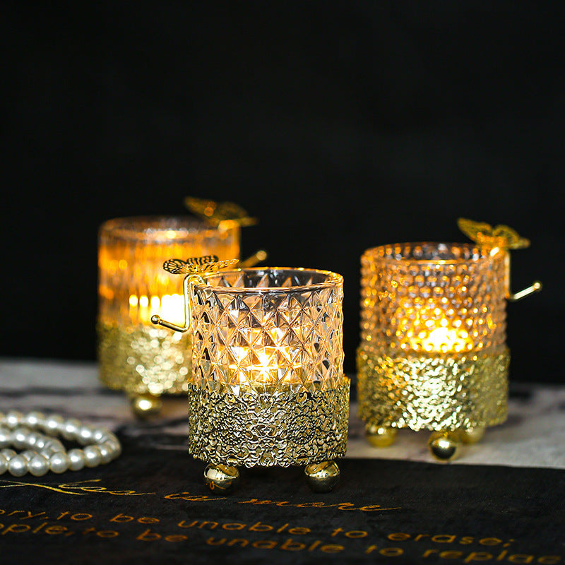 Electroplated Gold Lace Base Glass Candle Holder, candle holder, candle stick holder, glass candle holder, iron candle holder, wicker candle holder 2 piece set, candle holders, candlesticks, candle sticks, Luxury candles holders, taper candle holders, candlestick holder, Wooden Candlestick Candle Holder, Metal Candle Holders