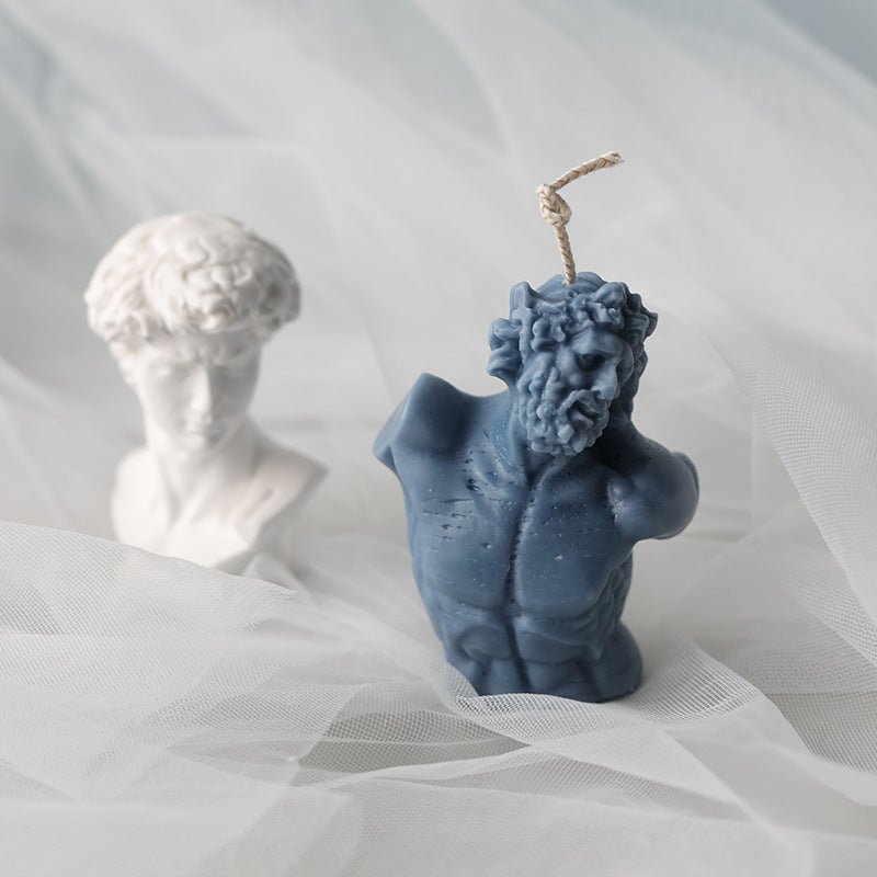 Laocoon bust candle mold, Geometric candle molds, Abstract candle molds, DIY candle making molds, Silicone candle molds,