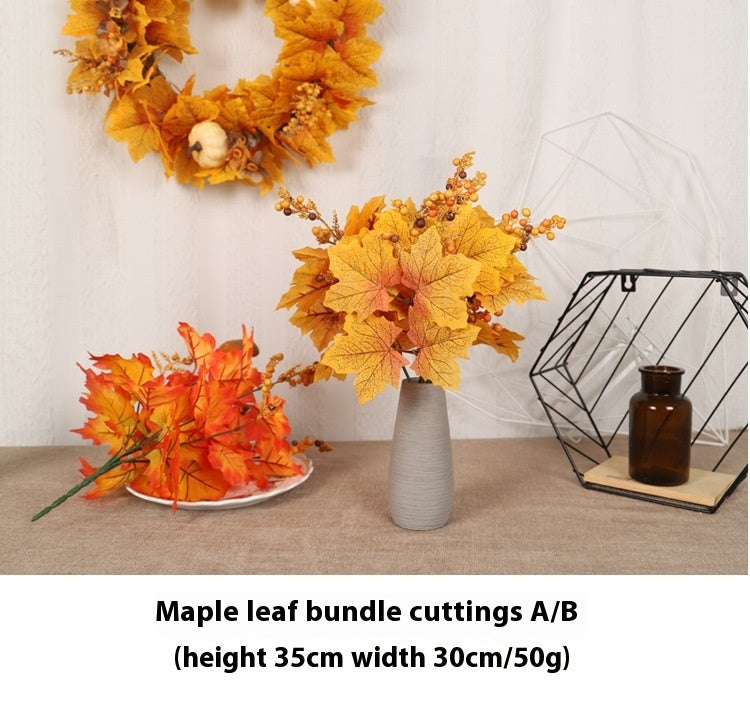 Maple Leaf Twig Cutting Holiday Decoration Table Ornaments