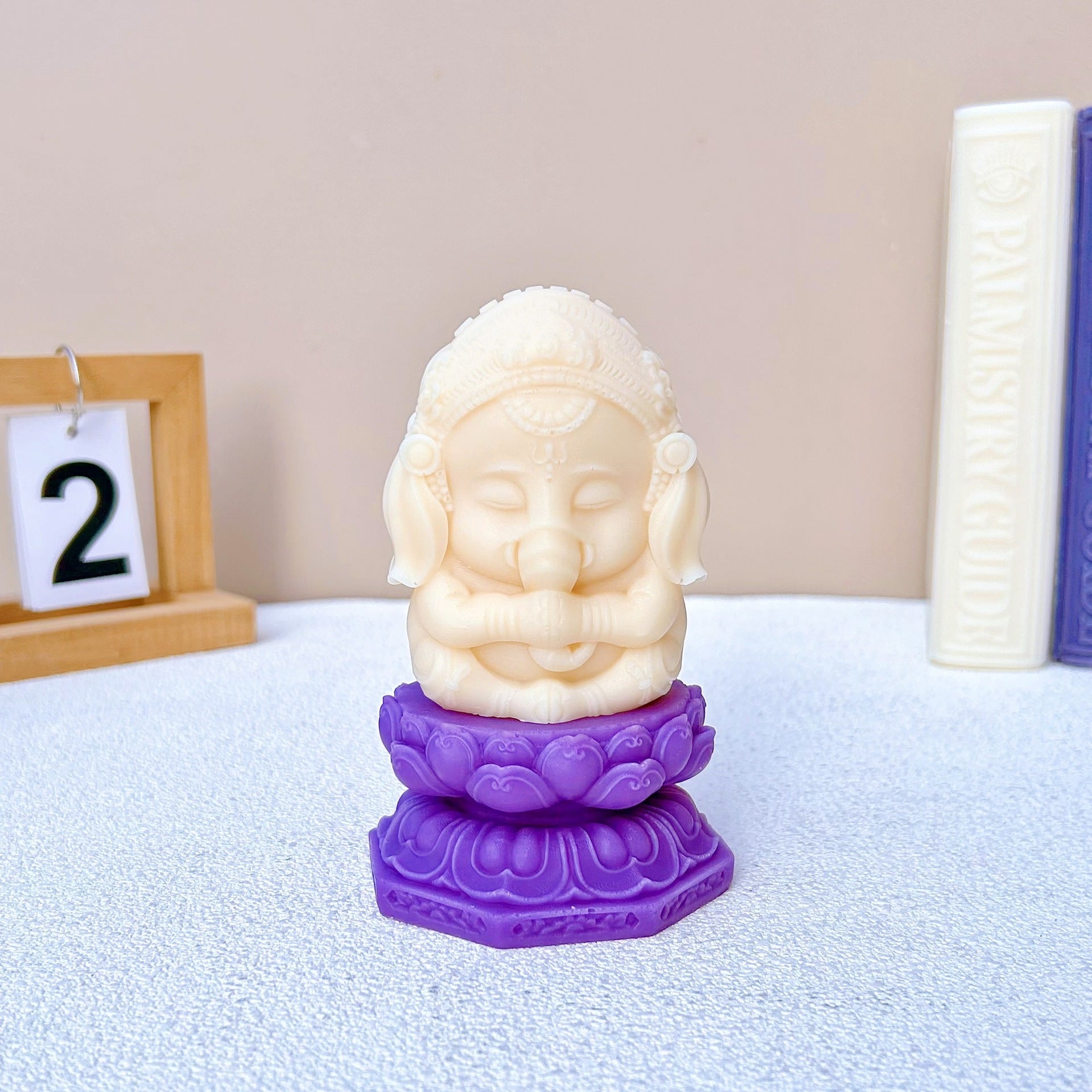 Elephant God Candle Silicone Mold Lotus Base, Silicone candle molds, Christmas tree candle molds, Halloween pumpkin candle molds, Easter egg candle molds, Animal candle molds, Sea creature candle molds, Fruit candle molds, Geometric candle molds, Abstract candle molds, DIY candle making molds,