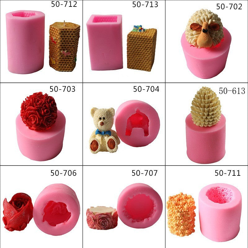 Candle Home Festive Supplies Proposal, Silicone candle molds, Christmas tree candle molds, Halloween pumpkin candle molds, Easter egg candle molds, Animal candle molds, Sea creature candle molds, Fruit candle molds, Geometric candle molds, Abstract candle molds, DIY candle making molds,