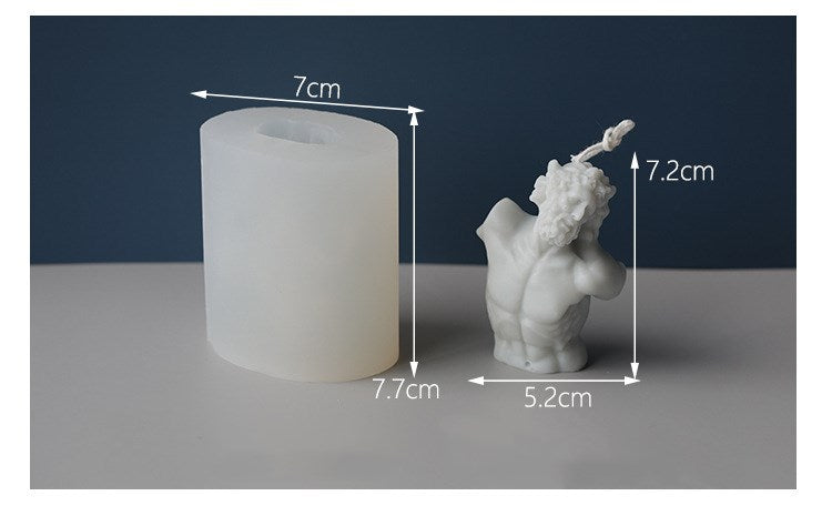 Laocoon bust candle mold, Geometric candle molds, Abstract candle molds, DIY candle making molds, Silicone candle molds,