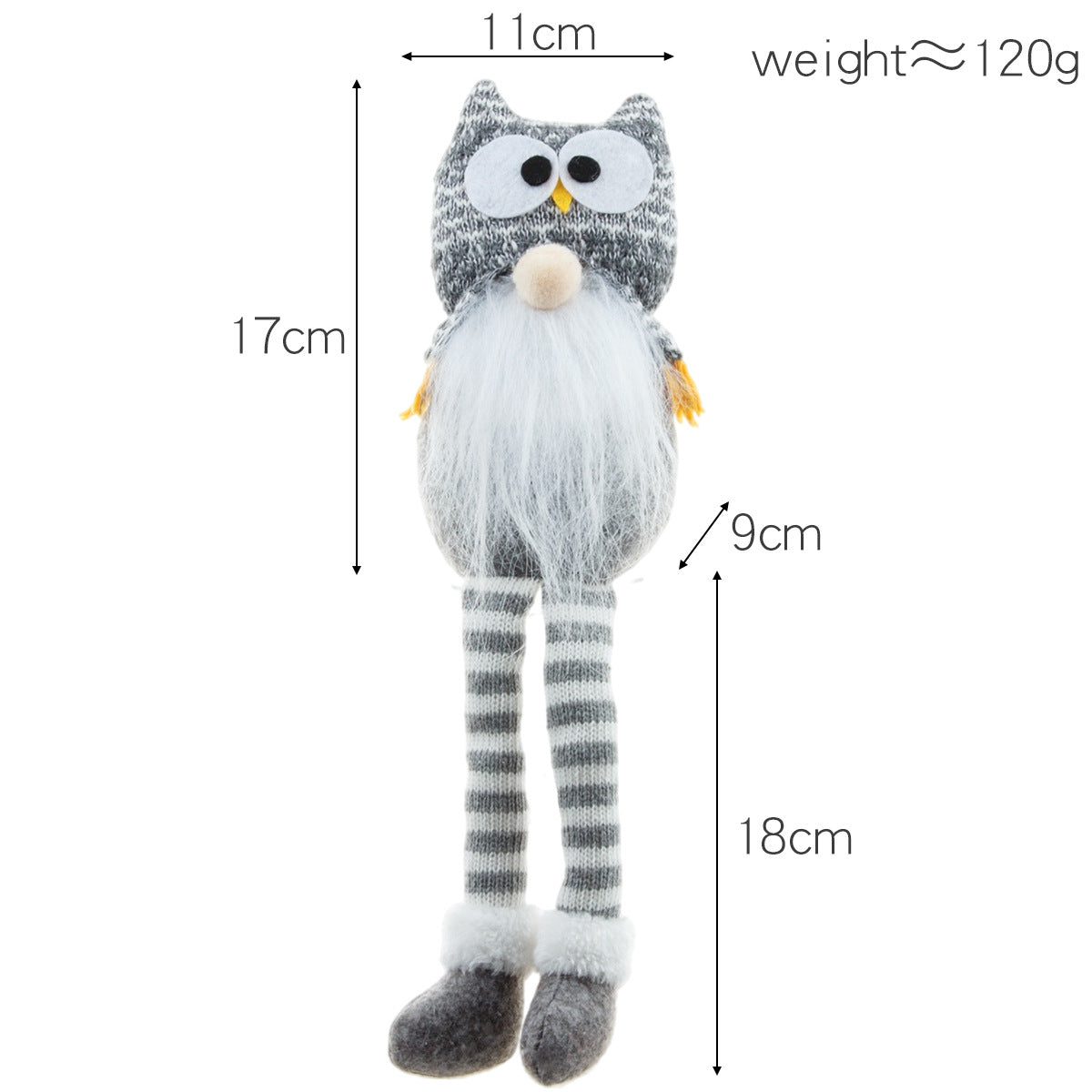 Owl Rudolf Faceless Doll Long Legs Doll Ornaments