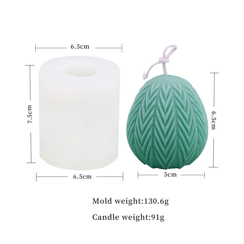 Christmas Egg Pattern Silicone Candle Mold, Geometric candle molds, Abstract candle molds, DIY candle making molds, Decognomes, Silicone candle molds, Candle Molds, Aromatherapy Candles, Scented Candle,