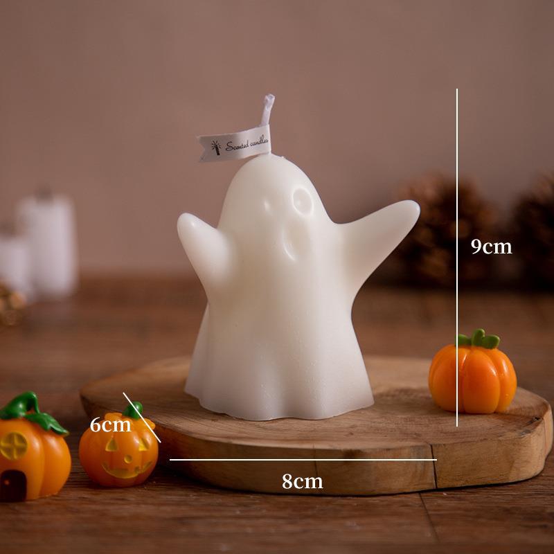 Halloween Little Ghost Aromatherapy Candle, Silicone candle molds, Christmas tree candle molds, Halloween pumpkin candle molds, Easter egg candle molds, Animal candle molds, Sea creature candle molds, Fruit candle molds, Geometric candle molds, Abstract candle molds, DIY candle making molds,