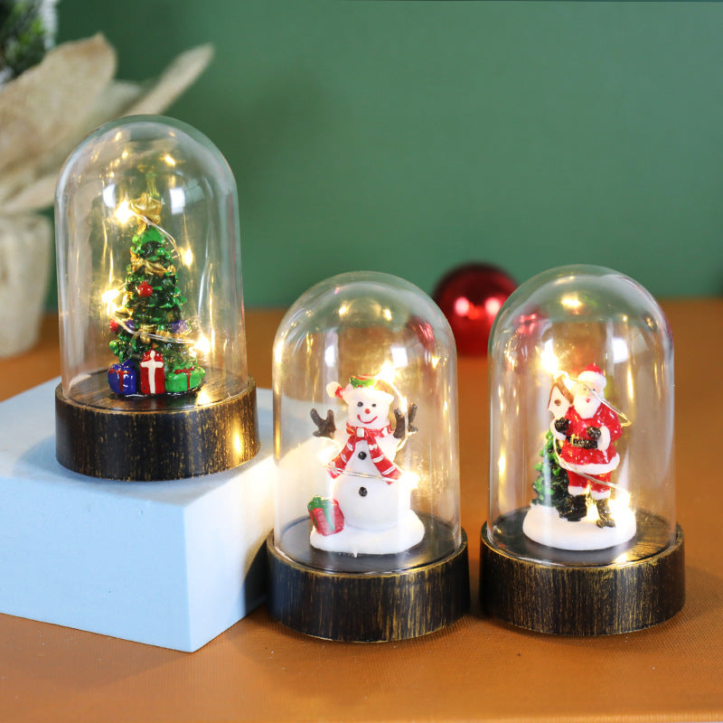 Creative Christmas Decorations Small Night Lamp Desktop Ornaments, 