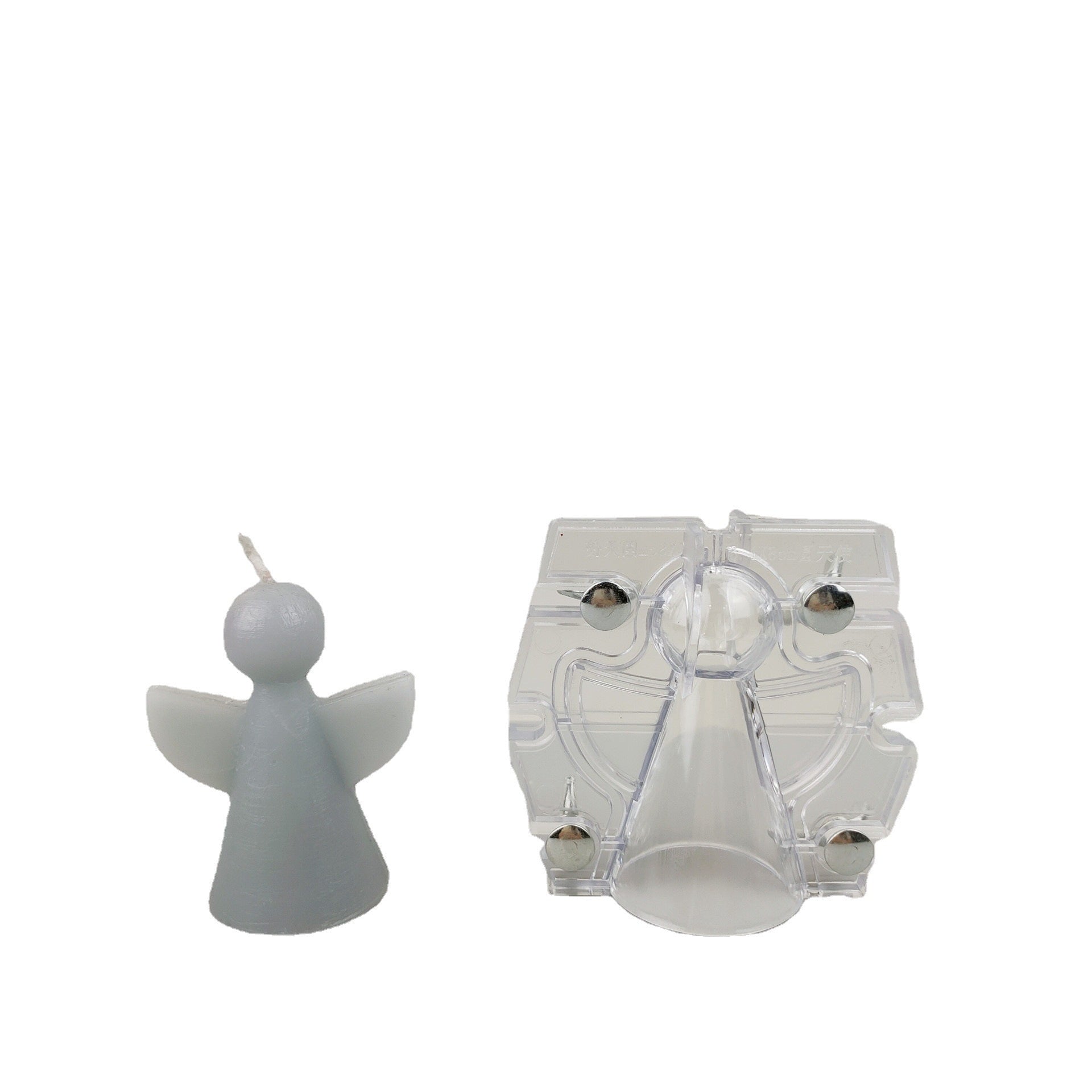 Handmade Angel Acrylic Plastic Candle Mold Two-flap Mold DIY Simple Mold, Silicone candle molds, Geometric candle molds, DIY candle making molds, Aromatherapy Candle, Sented candle, candles, 