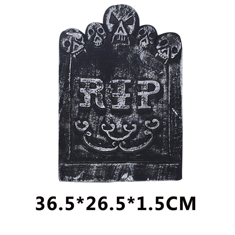 Halloween Ghost Festival Decoration Tombstone Haunted House Bar Set Foam Tombstone Decoration