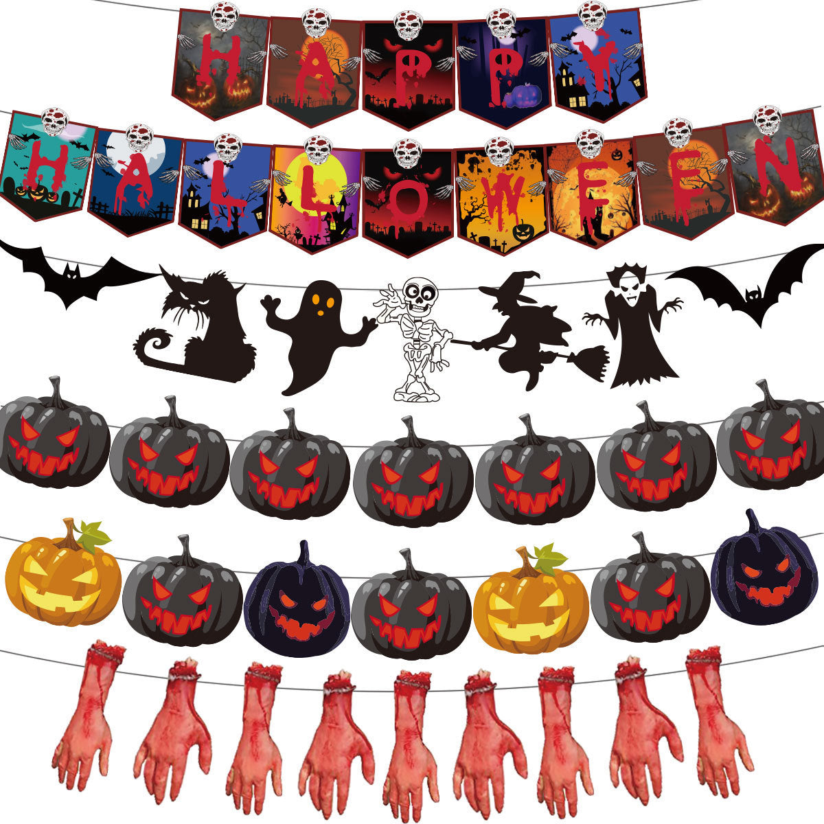 Halloween Banner Hanging Flag Holiday Party Decoration, Halloween decorations items, Halloween costumes, Halloween masks, Halloween props, Halloween animatronics, Halloween inflatables, Halloween lights, Halloween fog machines, Halloween spider webs, Halloween lanterns, Halloween banners, Halloween streamers, Halloween tableware, Halloween centerpieces, Halloween party favors, Halloween yard stakes, Halloween tombstones, Halloween candles,