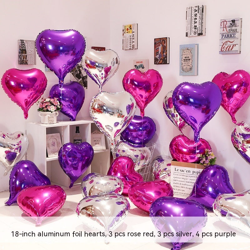 Heart-shaped Aluminum Balloon 520 Wedding Room Decoration Birthday Party, Balloons, Heart Balloons, valentines day, shop valentine's day deals, valentines, valentine's day gifts, valentine day, valentines day gifts, valentines day decor, Decognomes,  valentine decoration, valentines day decoratio, valentine decor, valentines decor, valentines decorations