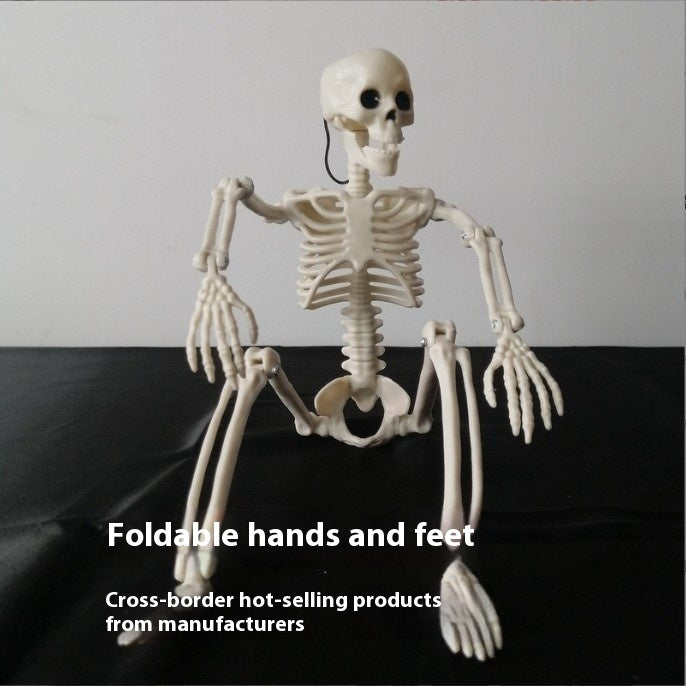 Halloween Simulation 40CM Skeleton Pendant Stand-able Movable Joint