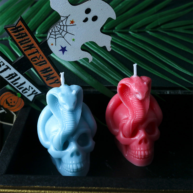 Snake Skull Candle Mould Ornaments