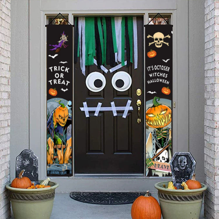 Halloween Party Decorative Door Curtain Banner Couplet