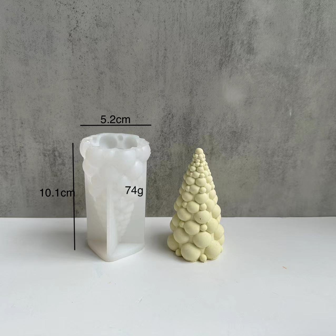 Christmas Tree Candle Silicone Mold