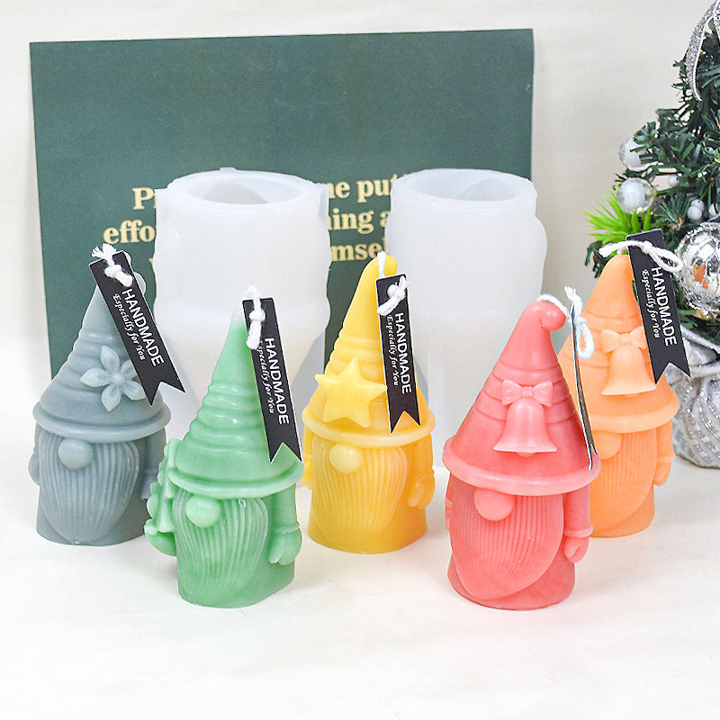 Faceless Santa Claus Aromatherapy Candle Silicone Mold