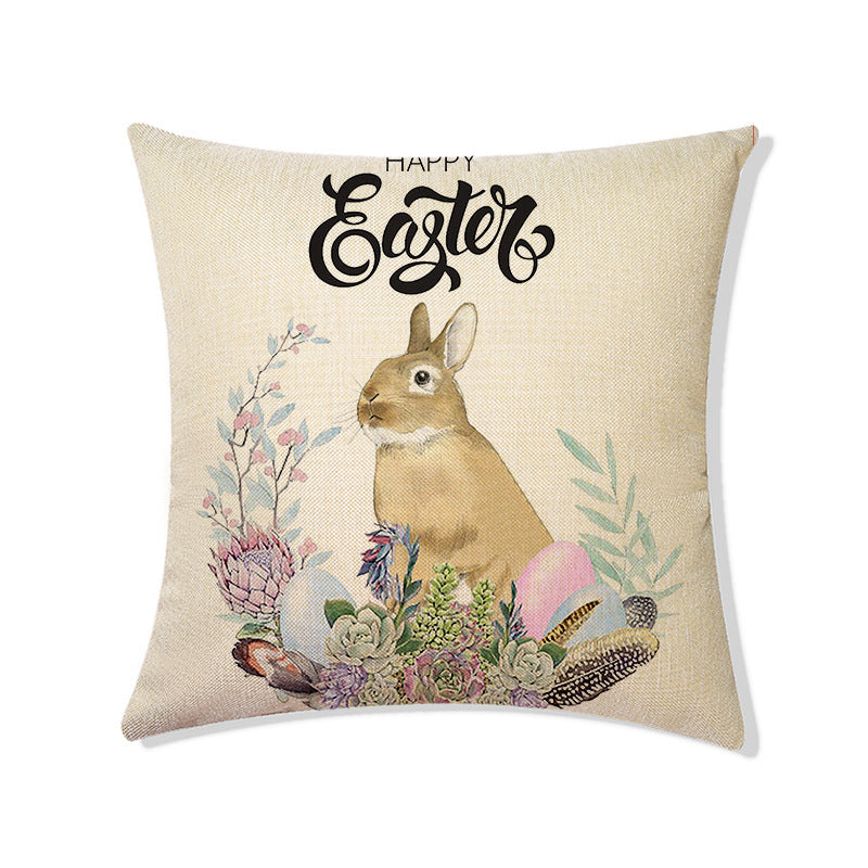 Easter Linen Holiday Decoration Living Room Sofa Bedside Pillow, easter decorations, Easter Decor, easter table decor, outdoor easter decorations, shop easter, Decognomes, Spring Decorations