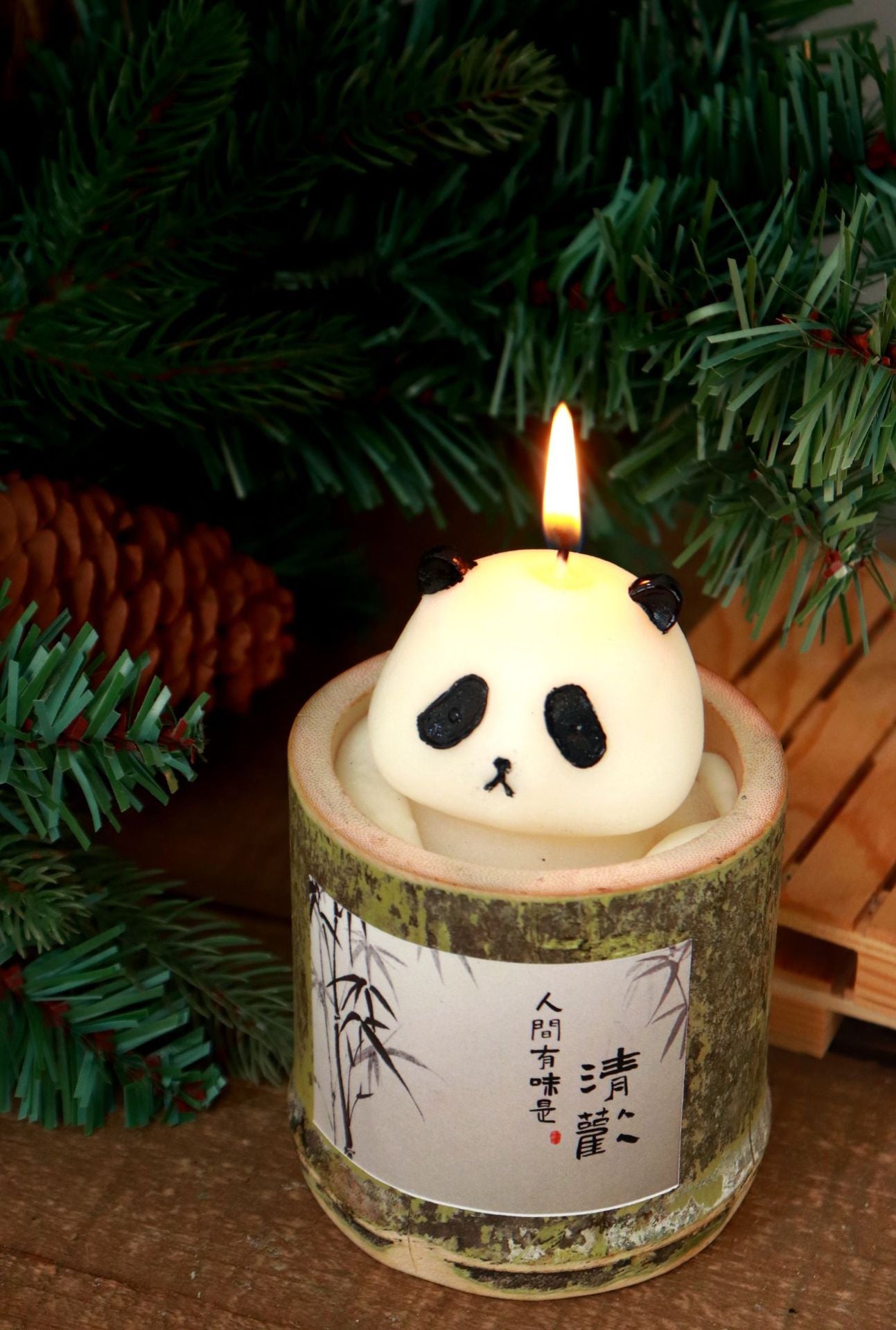 Panda Bamboo Candle Bamboo Pipe Aromatherapy, Silicone candle molds, Christmas tree candle molds, Halloween pumpkin candle molds, Easter egg candle molds, Animal candle molds, Sea creature candle molds, Fruit candle molds, Geometric candle molds, Abstract candle molds, DIY candle making molds,