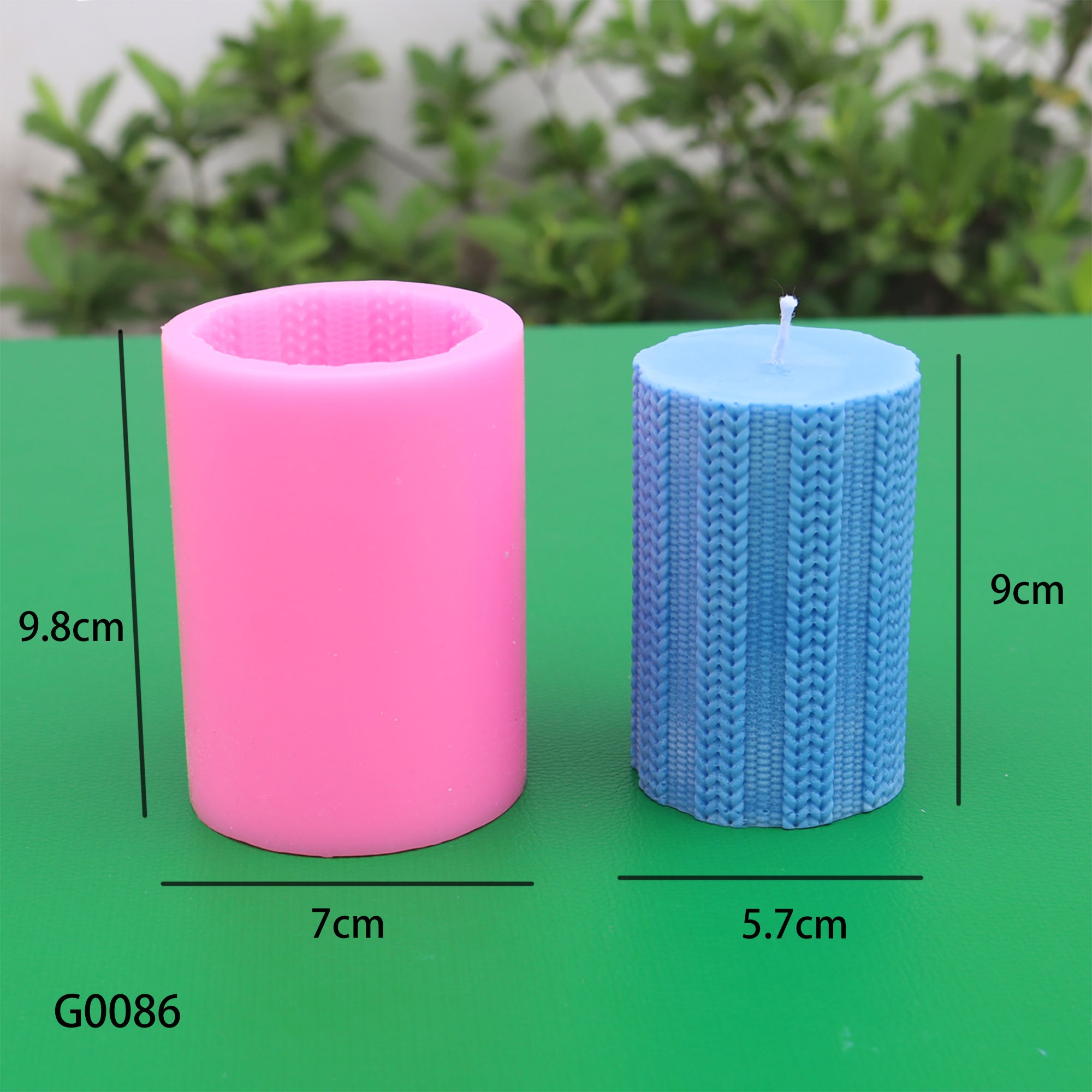 Classic Cylindrical Wool Texture Candle Mold, Silicone candle molds, Geometric candle molds, DIY candle making molds, Aromatherapy Candle, Sented candle, candles, 