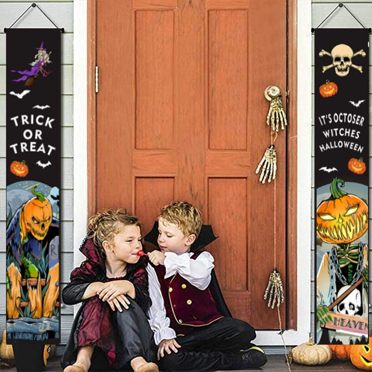 Halloween Party Decorative Door Curtain Banner Couplet