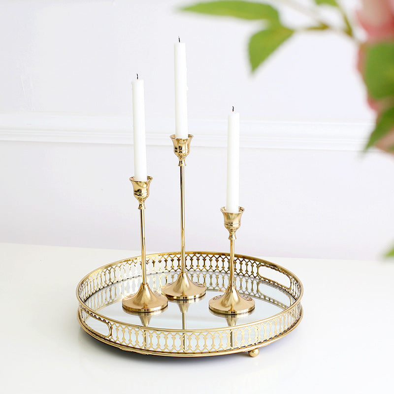 Vintage golden candle holder