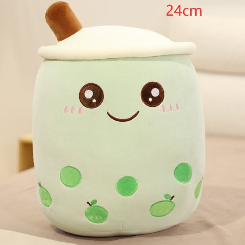 Cute Fruit Drink Plush Soft Strawberry Milk Tea Stuffed Animals