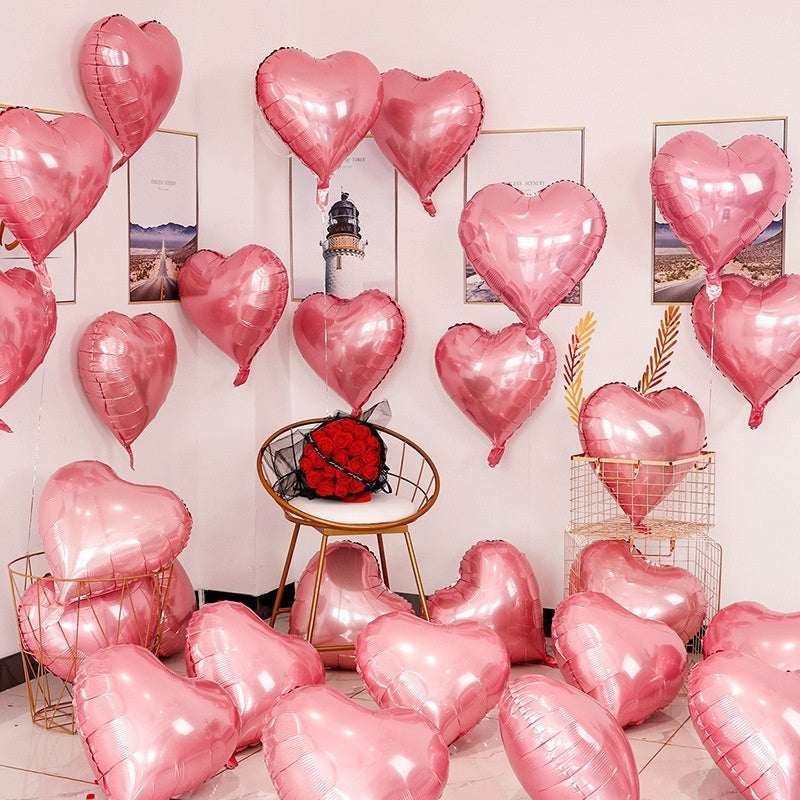 Heart-shaped Aluminum Balloon 520 Wedding Room Decoration Birthday Party, Balloons, Heart Balloons, valentines day, shop valentine's day deals, valentines, valentine's day gifts, valentine day, valentines day gifts, valentines day decor, Decognomes,  valentine decoration, valentines day decoratio, valentine decor, valentines decor, valentines decorations