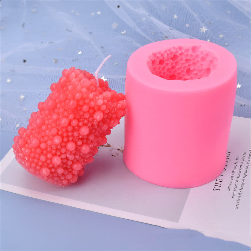 Silicone Three-dimensional Cylindrical Candle Flip Sugar Mold, Silicone candle molds, Christmas tree candle molds, Halloween pumpkin candle molds, Easter egg candle molds, Animal candle molds, Sea creature candle molds, Fruit candle molds, Geometric candle molds, Abstract candle molds, DIY candle making molds,