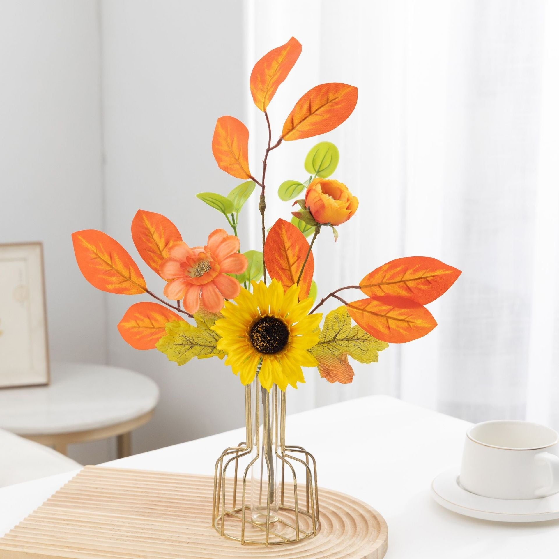 Autumn Artificial Sunflower Bouquet Creative Simple Home Living Room Decorations