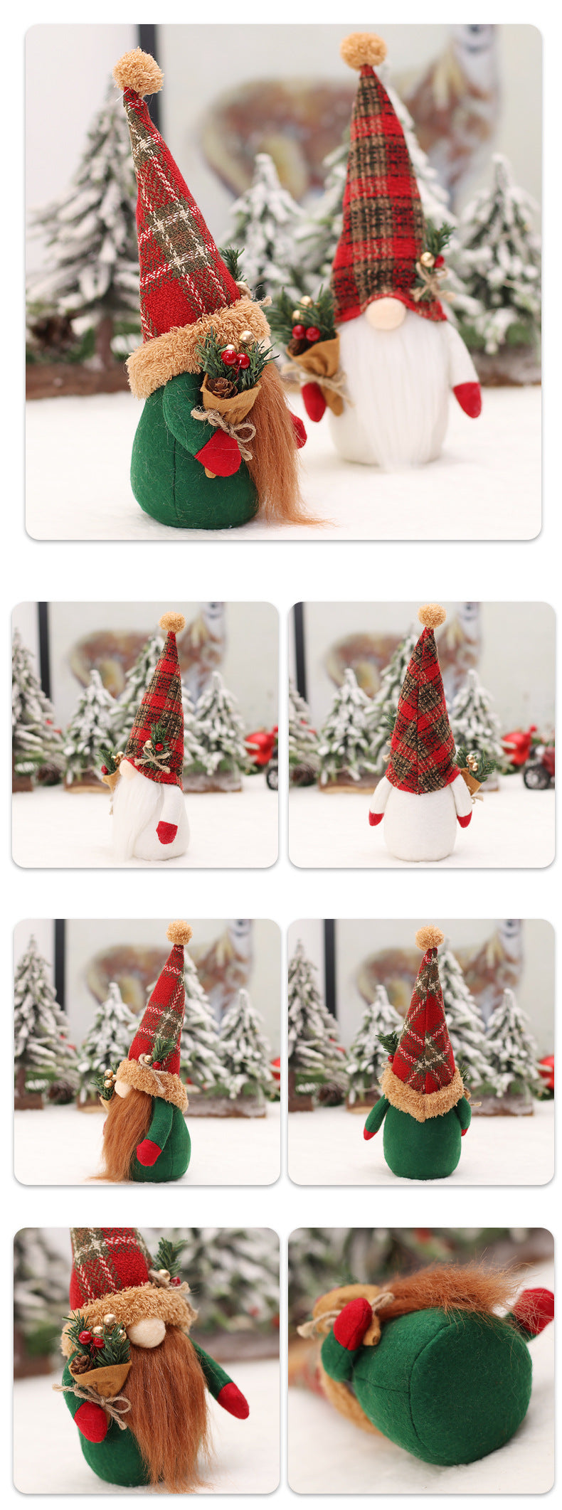 Nordic Christmas Doll Floor Doll Christmas Decorations Scene Decoration