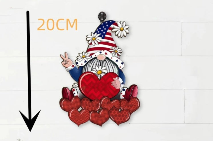 Independence Day Patriotic Tag Memorial Day Decoration Pendant, 4th July gnomes, Independence Day gnomes, Patriotic gnomes, American flag gnomes, Uncle Sam gnomes, Fireworks gnomes, Red, white, and blue gnomes, Bald eagle gnomes, Liberty bell gnomes, Stars and stripes gnomes, Statue of Liberty gnomes, Patriotic decorations, Happy Independence Day gnomes