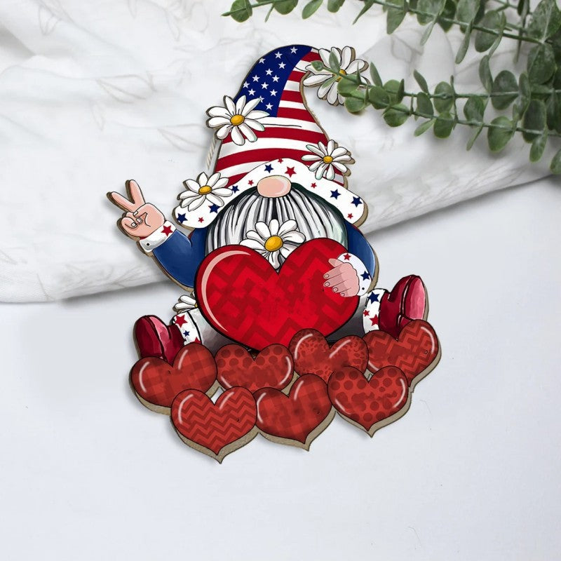 Independence Day Patriotic Tag Memorial Day Decoration Pendant, 4th July gnomes, Independence Day gnomes, Patriotic gnomes, American flag gnomes, Uncle Sam gnomes, Fireworks gnomes, Red, white, and blue gnomes, Bald eagle gnomes, Liberty bell gnomes, Stars and stripes gnomes, Statue of Liberty gnomes, Patriotic decorations, Happy Independence Day gnomes